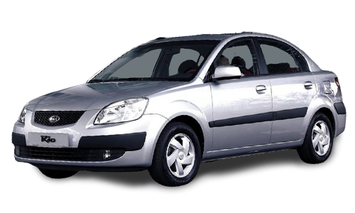 2D коврики EVA в салон и багажник на Kia Rio II седан (2005-2011)