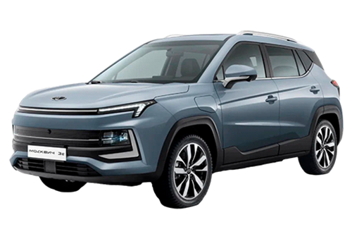 3D коврики EVA с бортами в салон на Москвич 3е (2022-н.в.)