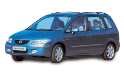 2D коврики EVA в салон на Mazda Premacy I CP, левый руль (1999-2005)