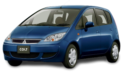2D коврики EVA в салон и багажник  на Mitsubishi Colt VI Z25 FWD, правый руль (2003-2012)